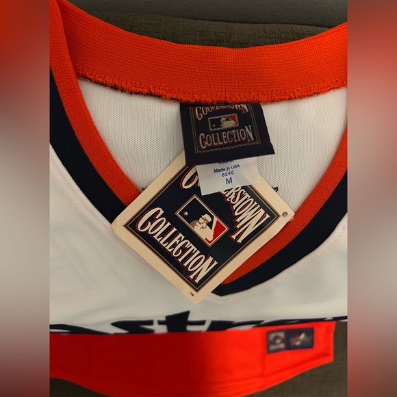 Majestic Authentic Houston Astros Jose Altuve Retro Throwback Jersey Men’s Sz: M - Picture 5 of 6